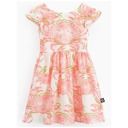 Сарафан Happy Baby, размер 110-116, белый, розовый