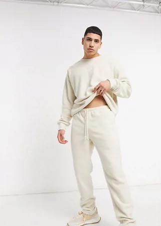Кремовые махровые джоггеры от комплекта Reebok Classics Toast – эксклюзивно для ASOS-Белый