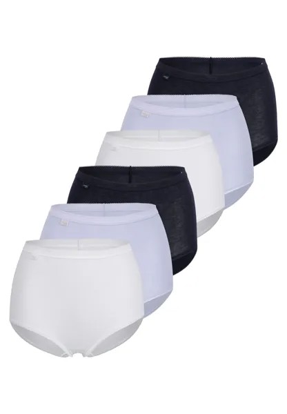 Трусы Sloggi Maxi Basic+, цвет Weiß/Hellblau/Schwarz