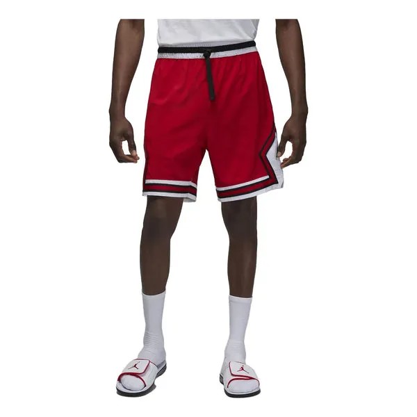 Шорты dri fit sport плетеные ромбовидные шорты Air Jordan, красный