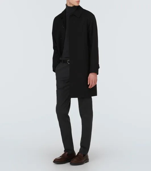 Кашемировый свитер с высоким воротником Loro Piana, черный