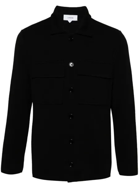 Lardini кардиган из натуральной шерсти, черный