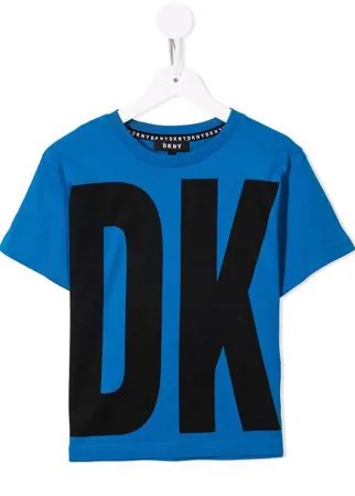Dkny Kids футболка оверсайз с логотипом