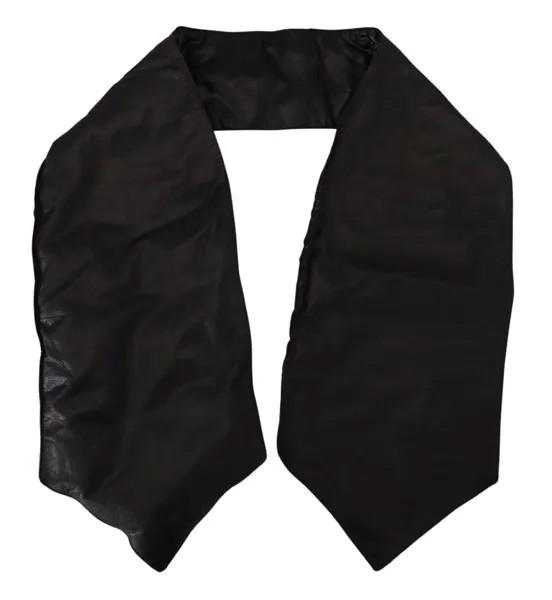 Мужской галстук KARL LAGERFELD, черный широкий галстук из натуральной кожи, аксессуар, рекомендованная цена 500 долларов США