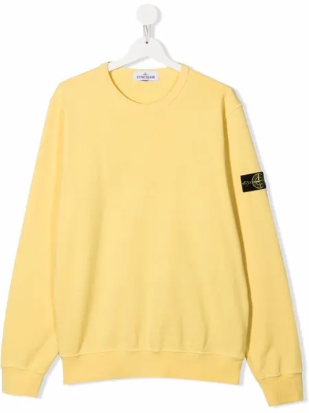 Stone Island Junior толстовка с нашивкой-логотипом
