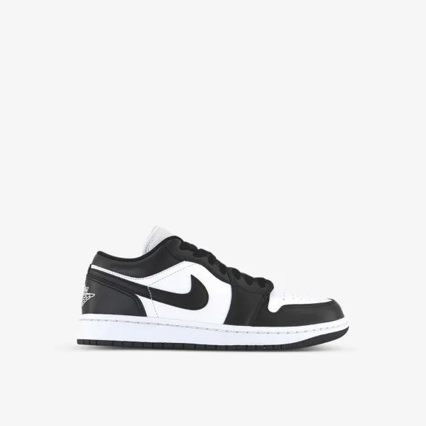 Кожаные низкие кеды air jordan 1 low на массивной подошве Nike, черный