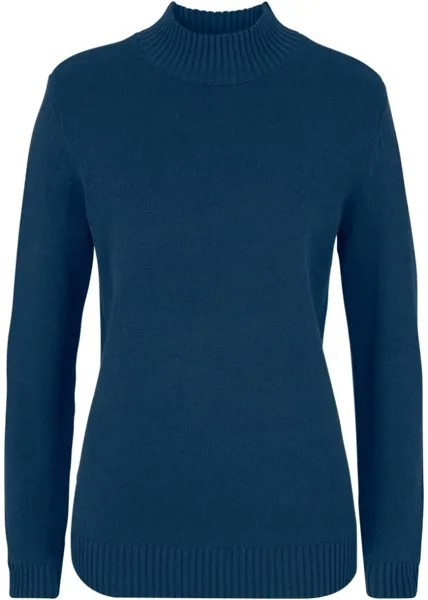 Свитер с высоким воротом John Baner Jeanswear, синий