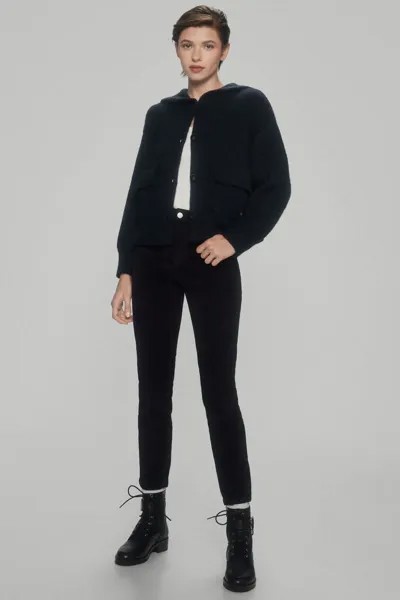 Вельветовые брюки скинни пуш-ап Pedro del Hierro, черный
