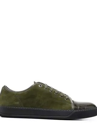 LANVIN кеды DBB1 с тиснением под крокодила