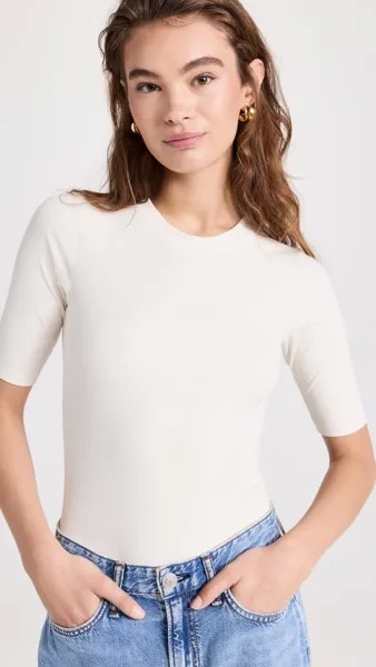 Боди SPANX Suit Yourself Ribbed Short Sleeve