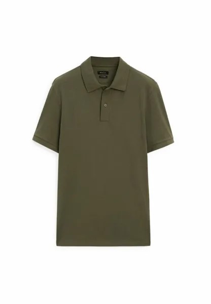 Рубашка-поло MICROTEXTURED Massimo Dutti, цвет khaki