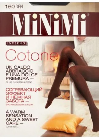 Колготки MiNiMi Cotone 160 den, размер 6-XXL, nero (черный)