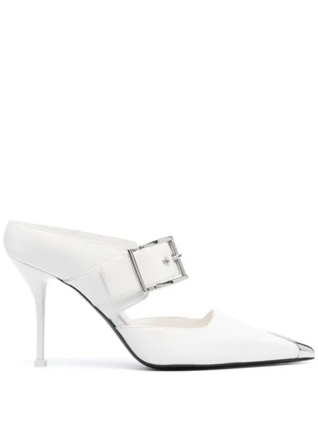 Alexander McQueen мюли Punk 90, белый