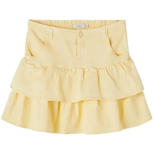 Name it, юбка для девочки, Цвет: светло-желтый, размер: 128
