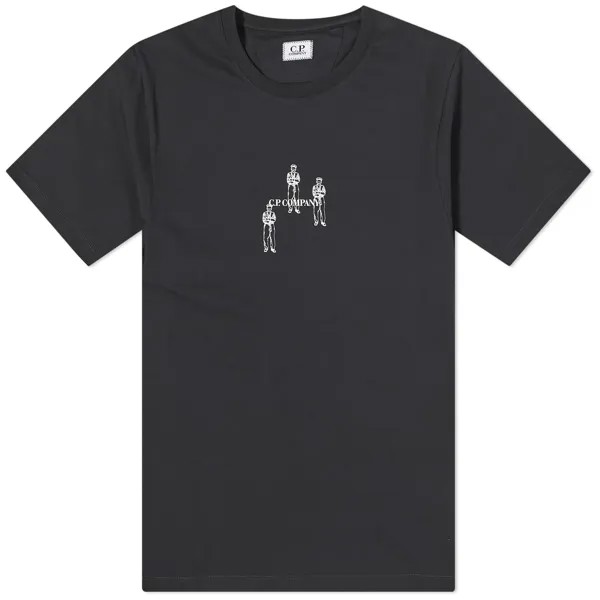 Футболка C.P. Company 30/1 Jersey Relaxed Graphic T-Shirt, цвет Total Eclipse