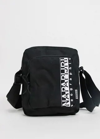 Черная сумка через плечо среднего размера Napapijri Happy-Черный