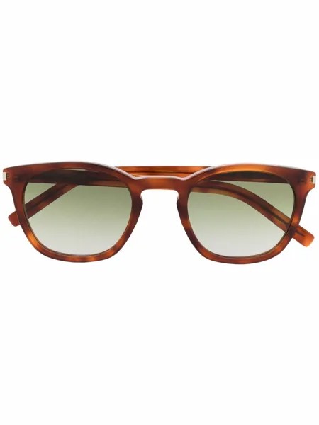 Saint Laurent Eyewear солнцезащитные очки в оправе черепаховой расцветки