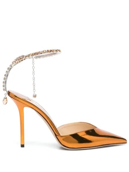 Jimmy Choo туфли Saeda 100, оранжевый