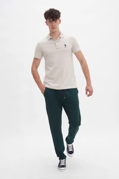 Спортивные брюки мужские U.S. POLO Assn. G081SZ0OP0R-HENBIXSK20 зеленые XS