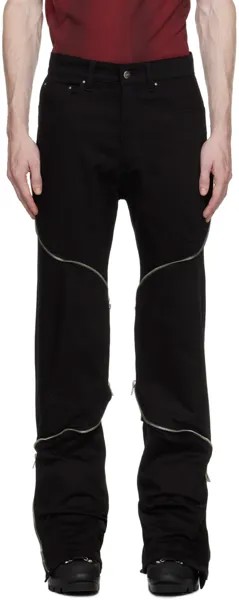 Черные джинсы с рутиловым эффектом HELIOT EMIL