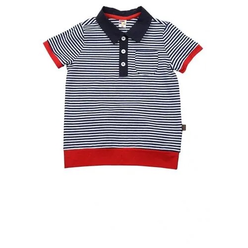 Поло для мальчиков Mini Maxi, модель 2791, цвет синий, размер 116
