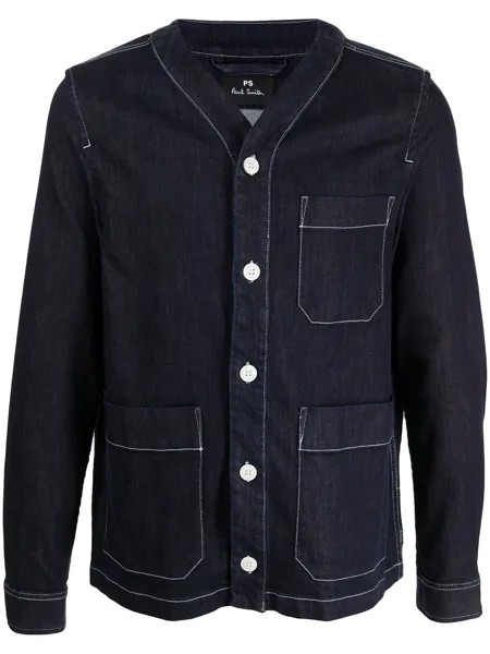 PS Paul Smith джинсовая куртка с V-образным вырезом