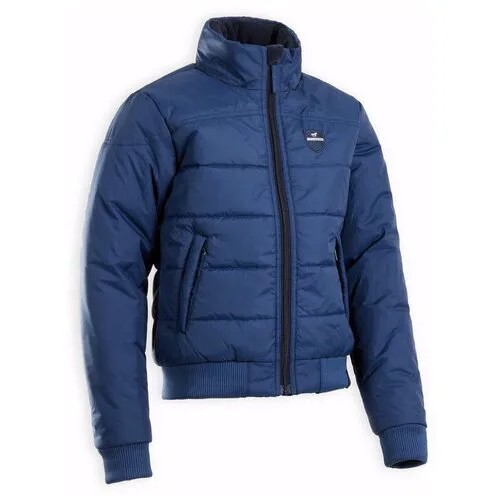 Куртка для верховой езды теплая детская 500 WARM темно-синяя 6 лет (115-124 см) FOUGANZA Х Декатлон