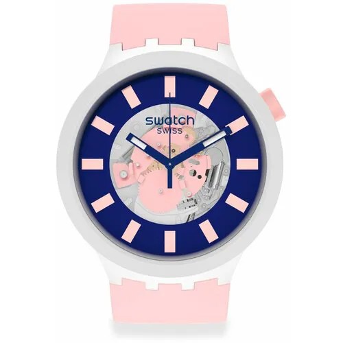 Наручные часы swatch Diver, розовый, мультиколор