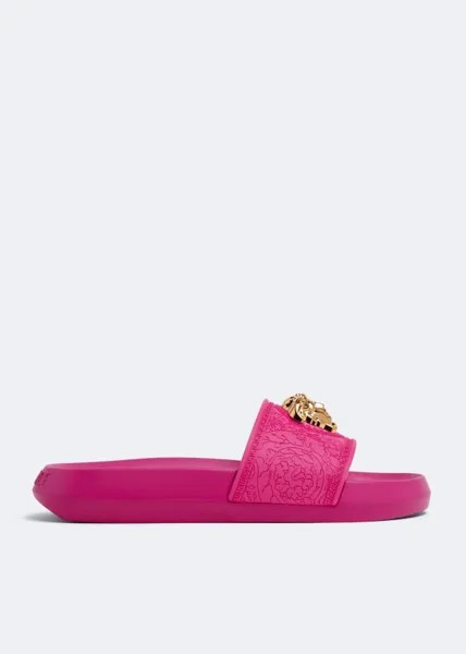 Шлепанцы VERSACE Medusa slides, розовый