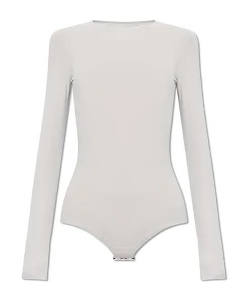 Боди с длинными рукавами Mm6 Maison Margiela, серый
