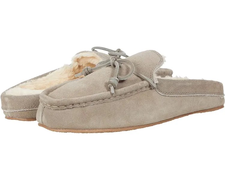 Домашняя обувь Madewell Suede Moccasin Scuff Slippers, цвет Telluride Stone