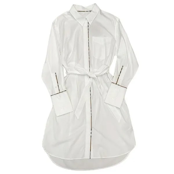 Платье с длинными рукавами женское белое Burberry
