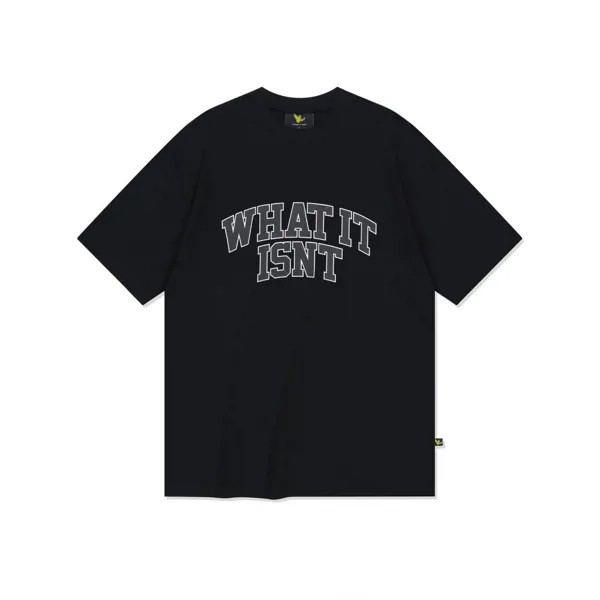 WHATITISNT  Big Arch Logo Short Sleeve T-shirt Black