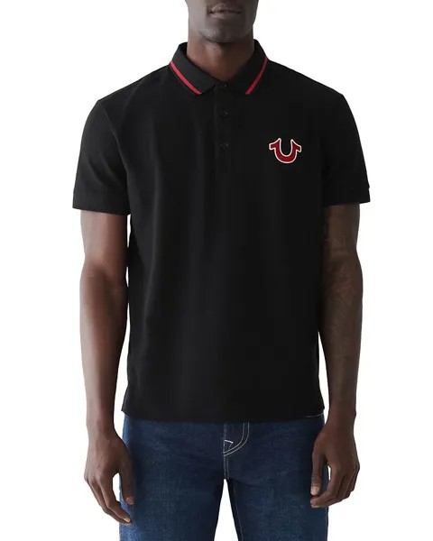 Поло с короткими рукавами и логотипом True Religion