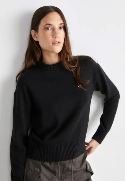 Свитшот Calvin Klein Jeans ЗНАК ЭМБРО, черный