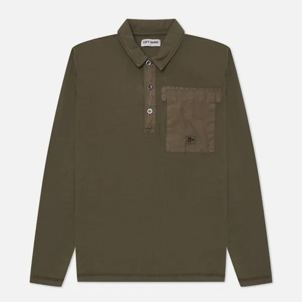 Мужской лонгслив Left Hand Sportswear Polo оливковый, Размер M