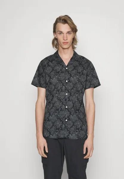 Рубашка SHIRT AOP Selected Homme, цвет black