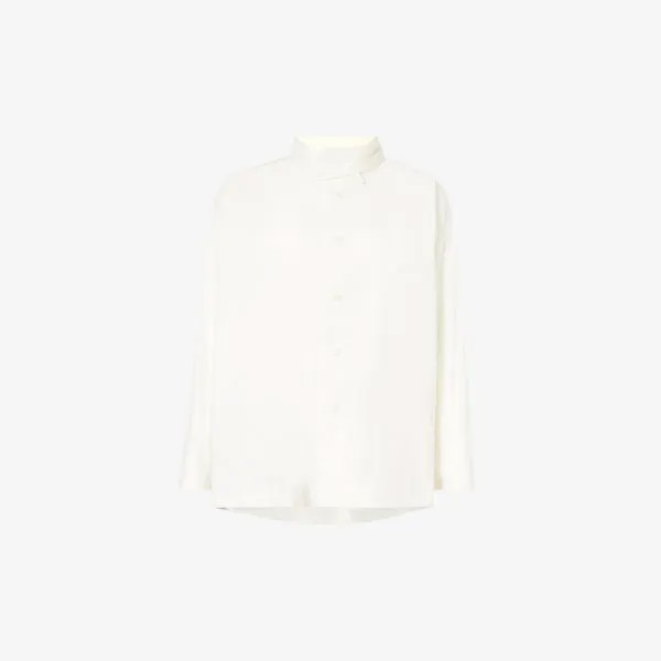 Тканая рубашка свободного кроя shaped membrane Issey Miyake, белый