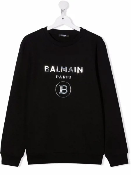 Balmain Kids толстовка с логотипом