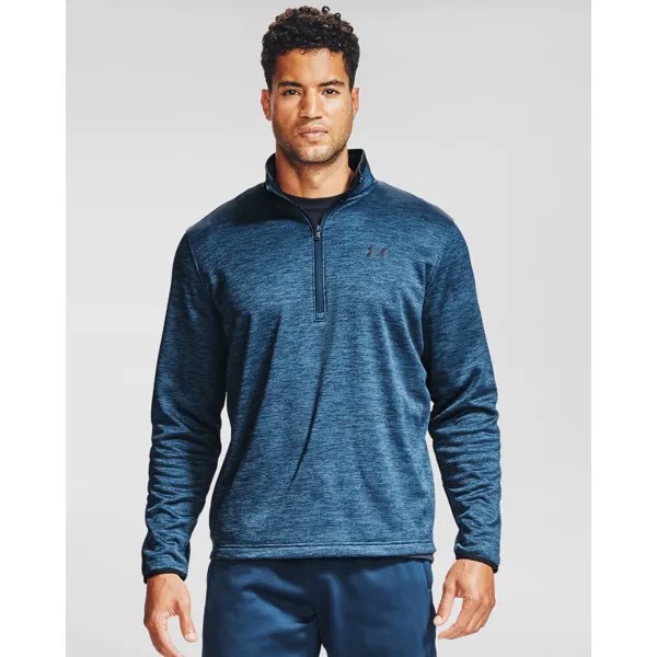 Лонгслив мужской Under Armour Fleece 1/2 ZIP черный L