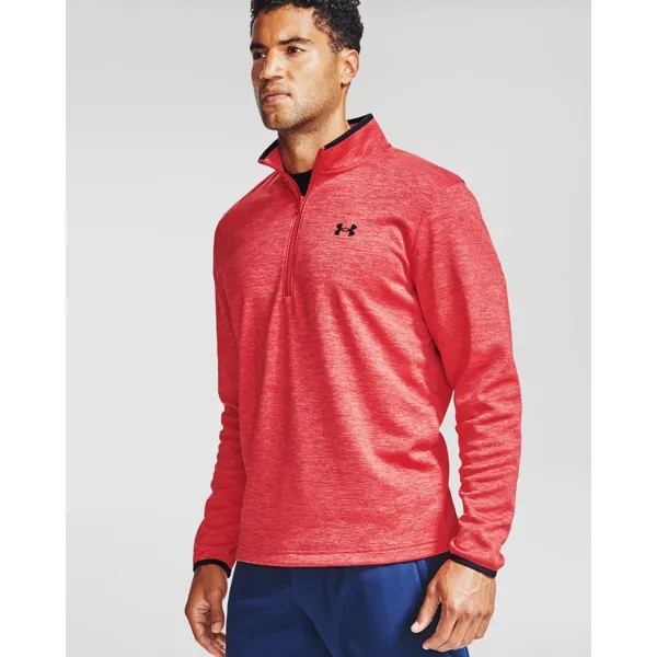 Лонгслив мужской Under Armour Fleece 1/2 ZIP красный S/M