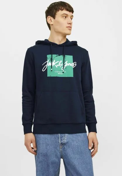 Джемпер с капюшоном Jack & Jones, темно-синий