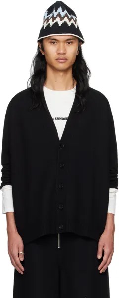 Черный кардиган на пуговицах Jil Sander, цвет Black