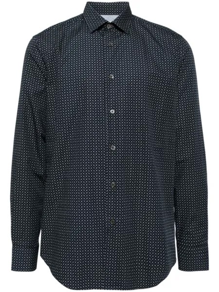 Paul Smith рубашка с графичным принтом, синий