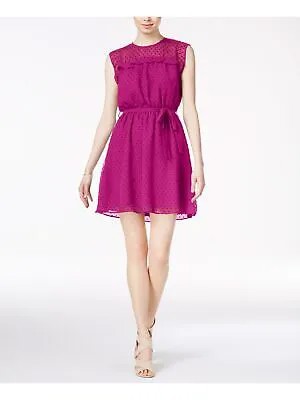 MAISON JULES Женское розовое блузонное платье без рукавов с украшением выше колена, размер XL