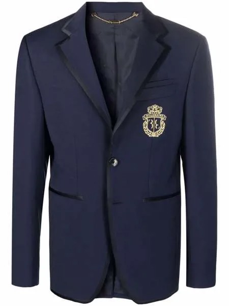 Billionaire однобортный пиджак с вышитым логотипом