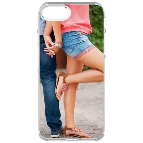 Чехол-накладка Krutoff Clear Case Босоножки женские для iPhone 6S