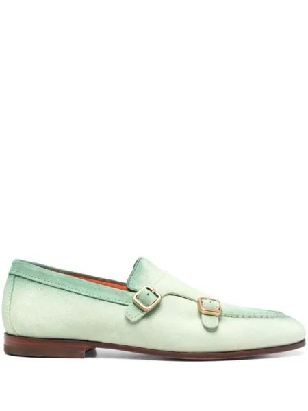 Santoni монки с градиентным эффектом, зеленый