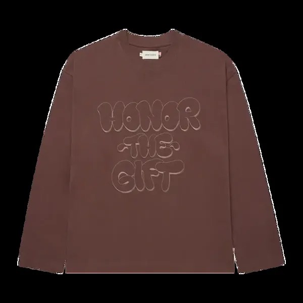 Футболка Honor The Gift Amp'd Up Long-Sleeve 'Brown', коричневый