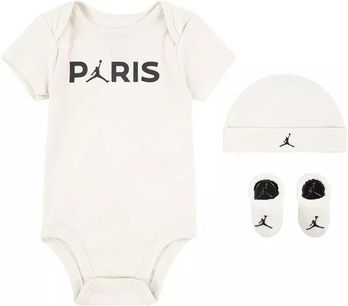 Комбинезон из трех предметов Jordan Infant Paris Saint-Germain Off White, комбинезон-комбинезон из трех предметов